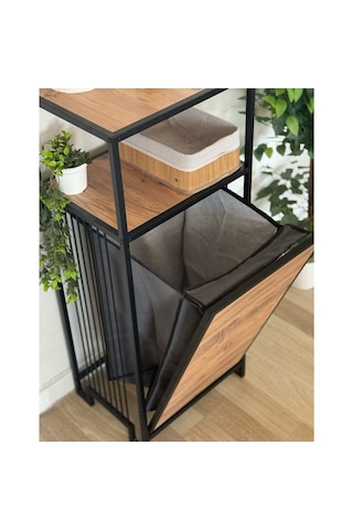 Metal Banyo Mutfak Dolabı Çamaşır Sepeti 6210