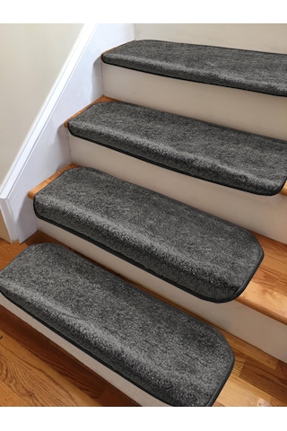 Koyu Füme Kendinden Yapışkanlı Merdiven Basamak Paspası / Halısı