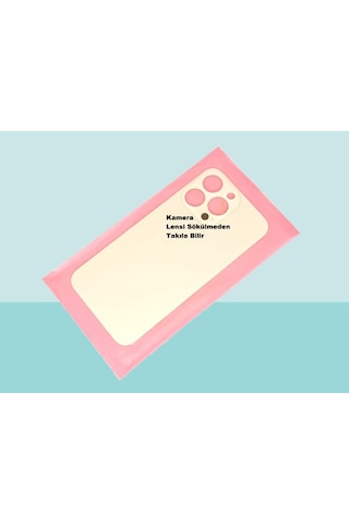 Tkgz Apple Uyumlu iPhone 13 Pro Arka Pil Batarya Kapağı - Cam Kapak Geniş Lens Deliği - Gold Çok Renkli