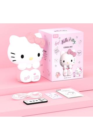 Tcherchi Sanrio Hello Kitty Küçük Gece Lambası, Silikon Lamba Beyaz