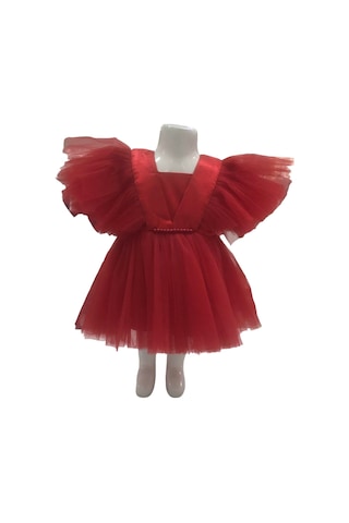 Babydoll Elbise Tongs Kırmızı-10830 Kırmızı