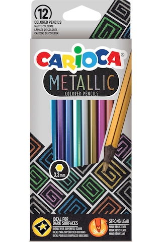 Carioca Metallic Kuru Boya Kalemi 12'li