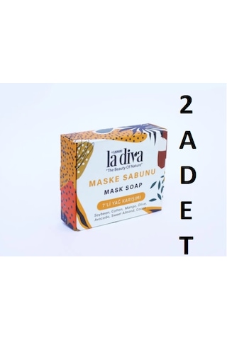 La Diva 7'li Yağ Karışımlı Maske Sabunu 2 x 100 G