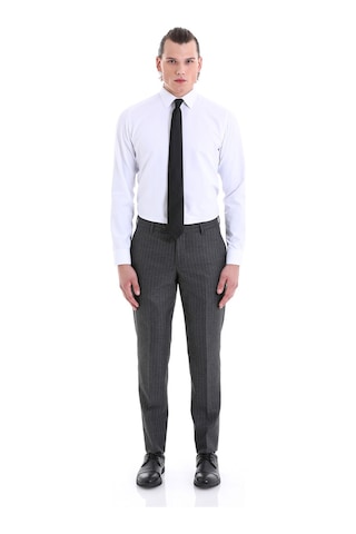 Hatemoğlu Beyaz Slim Fit Desenli Pamuklu Uzun Kollu Klasik Gömlek Beyaz