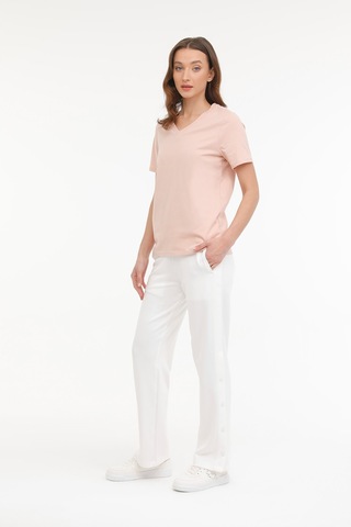 Kinetix Wb V Neck 11sn227 4fx Pembe Kadın Kısa Kol T-shirt 000000000101533987 Pembe