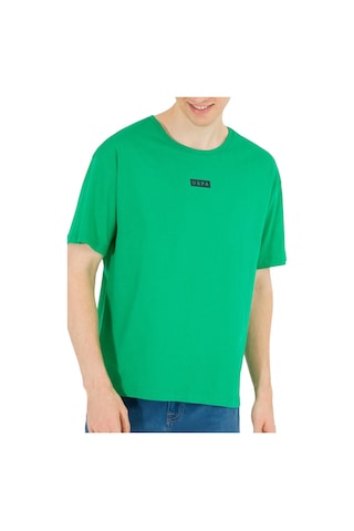 U.S. Polo Assn. Erkek Comfort Bisiklet Yaka Tişört Yeşil