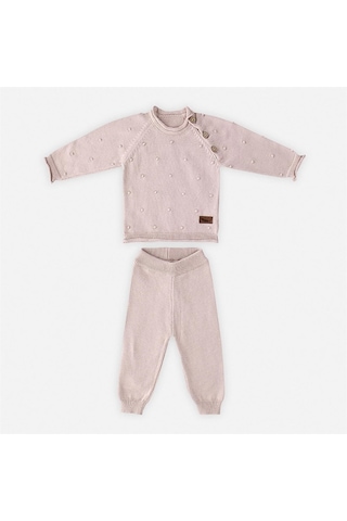 Miespiga Bebek Triko Takım Ponponlu
