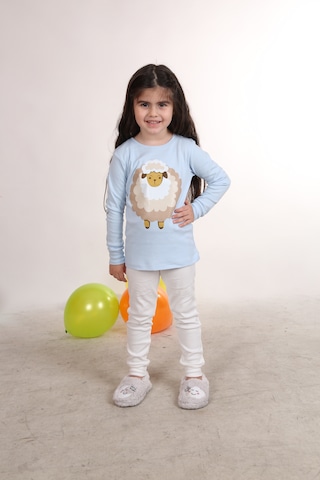 Teenyweenykids Koyun Baskı Pijama Takımı Mavi