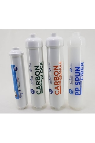 Inline 12'' Su Arıtma Nsf Tatlandırıcı Karbon Mineral-Ph- Filtre