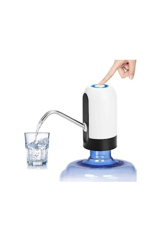 Narpump Şarjlı Tek Motorlu Damacana Pompası Beyaz Siyah