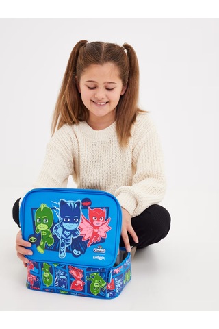 Smiggle Pj Masks Pija Maskeliler Isı Yalıtımlı Dikdörtgen Beslenme Çantası Mavi