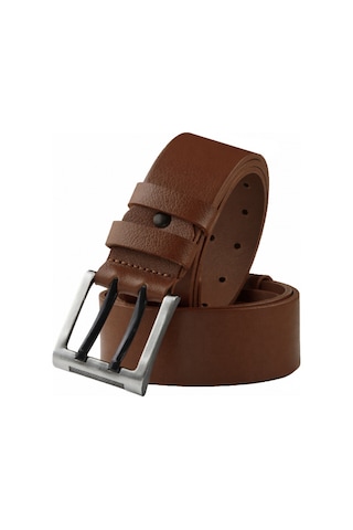 Deepsea Erkek Taba Hakiki Deri Çift Dilli Geniş Kemer Spor Tokalı Günlük Kullanım 1801295 Taba