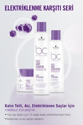 Bonacure Bc Clean Elektriklenme Karşıtı Şampuan 250 ML