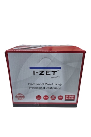 I-zet 18 Mm Profesyonel Maket Bıçağı 24 Adet