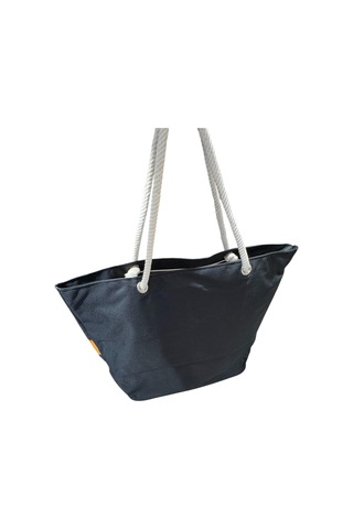 Monte Lui 1011 Plaj Çantası Flamingo Desen Siyah