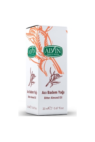 Alvin Acı Badem Yağı Soğuk Sıkım 20 ML