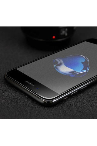 Apple Uyumlu iPhone 7 Zore Anti-dust Mat Privacy Temperli Ekran Koruyucu