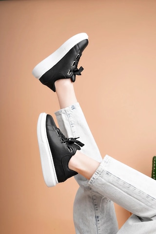 Luis A Costa Lc105 Siyah Cilt Beyaz Taban Kadın Sneaker Renkli