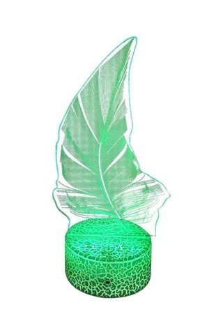 Willowhaven Suntek Akrilik 3d Bitki Gece Lambası - Beyaz, Dokunmatik Kontrol, Uzaktan Kumanda, Çocuk Odası İdeal Çok Renkli