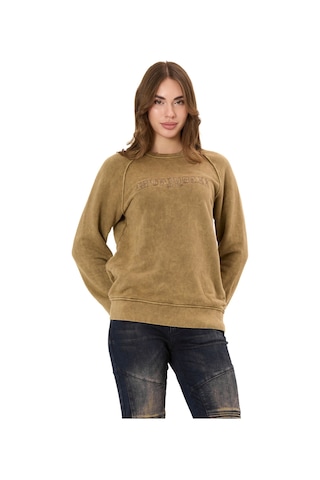 Cipo & Baxx Kadın Sweatshirt Modern Tasarımlı Uzun Kollu Günlük Sweatshirt Wl381 Kahverengi