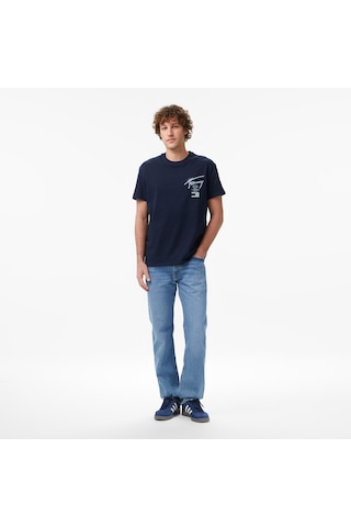 Tommy Hilfiger Regular City Sign Erkek Mavi T-shirt Dm0dm22553 545591