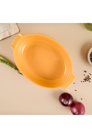 Aryıldız Elissa Oval Fırın Kabı Sarı 31 Cm Çok Renkli