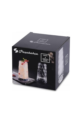 Paşabahçe 420955  Leafy Meşrubat Bardağı 4'lü