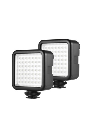 Andoer W49 Mini Interlok Kamera Dim Led Panel Işık Siyah Siyah