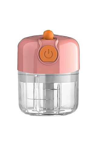 Elektrikli Sarımsak Kıyıcı Makinesi, Mini Taşınabilir Gıda Etli İşlemci Blender Soğan Fındısı 100ml Patates Mashers & Amp Ricers Pembe Ahşap - Pudra