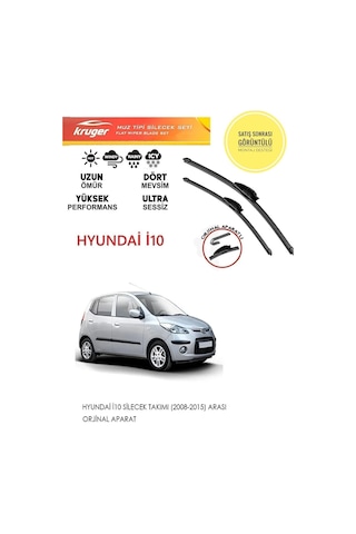 Hyundai İ10 Ön Muz Silecek Takımı 2009 Model Araca Özel Aparat