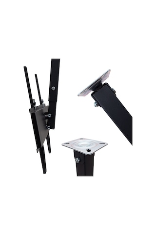 Ayt Powermaster 32-50 İnç 81-127 Ekran Ayarlanabilir 360 Derece Dönen Geniş Lcd Led Tv Askı Aparatı Hareketli Tavan Tip