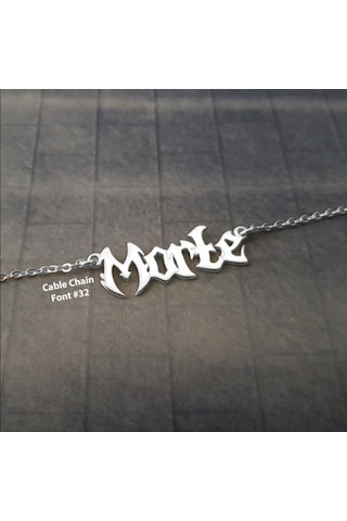 Hifa Diamond İsimli Kolye Gothic Gotik 90971315 Gümüş
