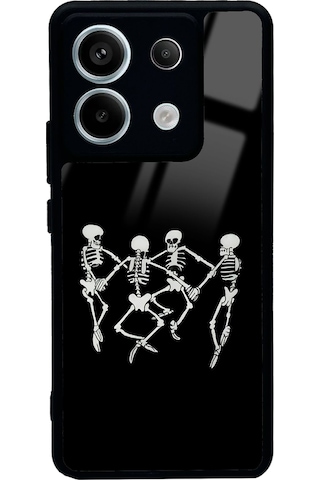 Xiaomi Redmi Note 13 Pro 5g Dancer Skeleton Tasarımlı Glossy Telefon Kılıfı Çok Renkli