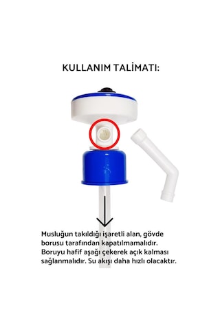 Barley Elektrikli Damacana Su Pompası Adaptörlü 1 Dakikada 18 Litre Su Beyaz - Mavi