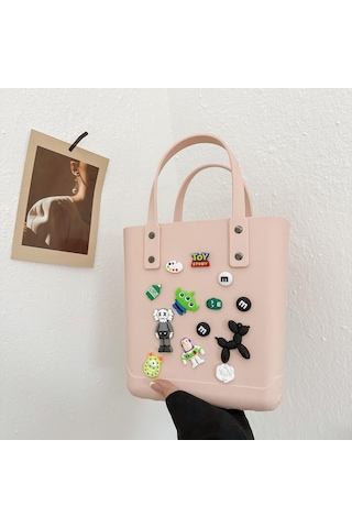 Sade Ve Şık Ebeveyn-çocuk Çok Yönlü Taşıma Çantası-pembe Açık Pembe