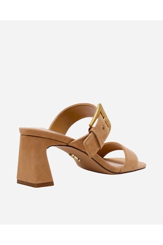 Steve Madden Torıann Camel Kadın Camel Sued Topuklu Terlik Torıann Camel Kahverengi