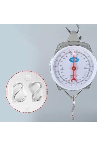 100 Kg Kapasiteli Askılı Terazi - Dayanıklı, Net Kadranlı, Çift Ölçü Birimli, Endüstriyel Ve Dış Mek