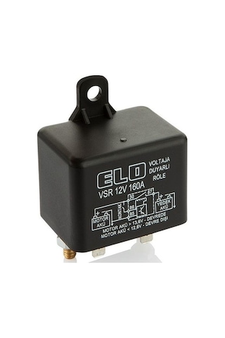Elo Akü Ayırıcı Gerilime Duyarlı Akıllı VSR Röle 12V 160A (Su Geç