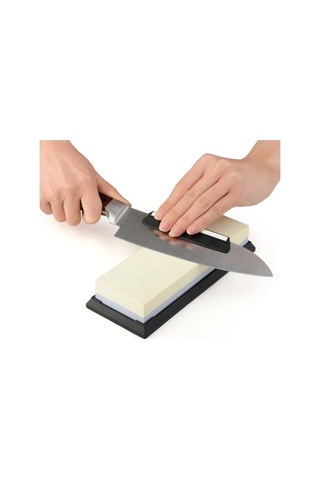 Pazly Çift Taraflı Bilenmiş Mutfak Bileme Taşı 400x1000mm, Beyaz Korundum, 620g, Ev Kullanım İçin