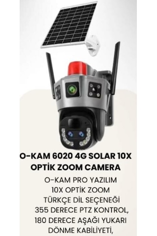 O-kam 6020 4g Solar 2 Lens 3 Görüntü 10x Optik Zoom Kamera O-kam 6020 4g Solar 2 Lens 3 Görüntü 10x Optik Zoom Kamera