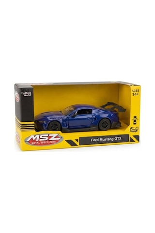 Hobbiez Ford Mustang Gt 3 Kapıları Açılabilir Model Diecast 1/36 Ölçek Metal Araç