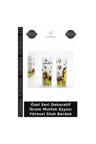 Özel Seri Dekoratif İkram Mutfak Eşyası Yöresel Shot Bardak