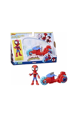 Spider And His Amazing Friends Motosiklet Ve Figür Spidey F7459