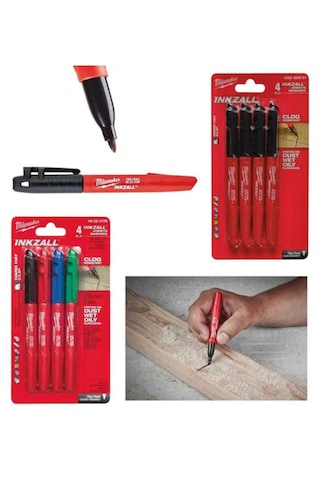 İnce Uçlu Marker 24 Parça Set Milwaukee T4932492096