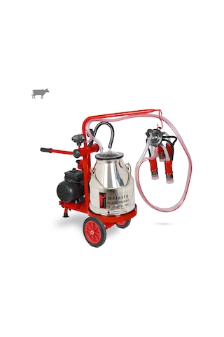 Melasty Ecomini Last Point Tekli İnek Süt Sağma Makinesi Paslanmaz Güğüm-silikon Memelik Kuru Pompa -3175