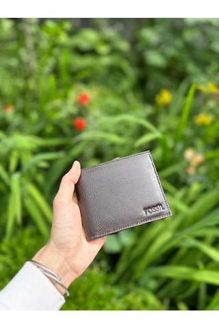Fossil Kahve Napa Cüzdan 1826&3.5 CM Hakiki Deri Kemer Seti 130 CM Kahverengi