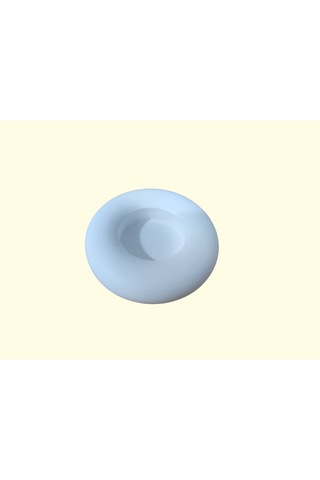 El Yapımı Minimal Tealight Mumluktaş Tozu Dekoratif Mumluk Modern Ev Dekoru Beyaz