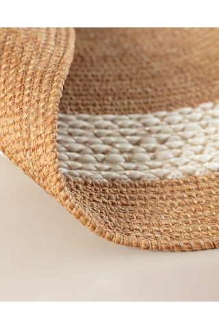 Madame Coco Vernal Yuvarlak Kilim - Naturel/krem - 100 Cm 8684427228593 Çok Renkli