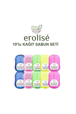 Erolise Elde Erir Kağıt Sabun 10 x 20 Yaprak