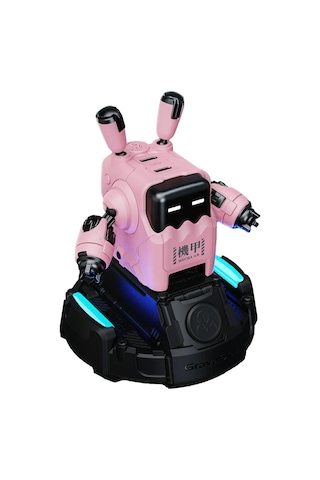 Gravastar Delta35 Robot Figürlü 35w Hızlı Şarj Adaptörü Ve Şarj Standı, Pembe